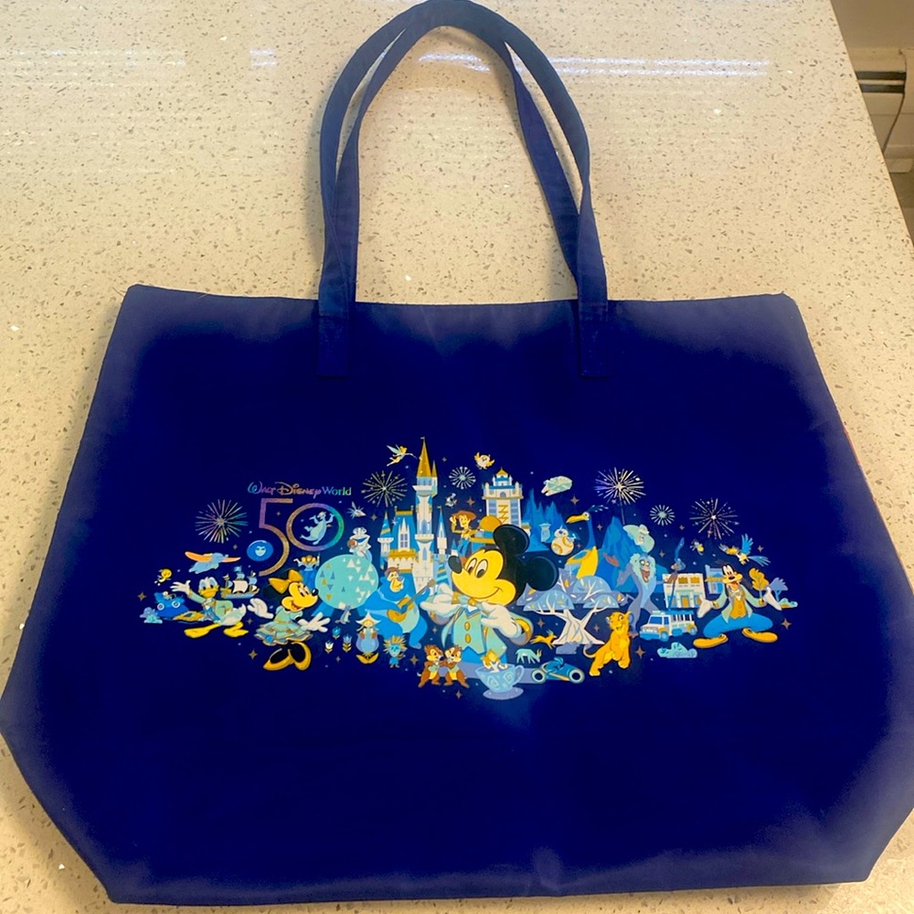 Rare 50th Anniversary Disney Tote Bag Mickey and Friends